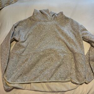 Heathered gray sweatshirt